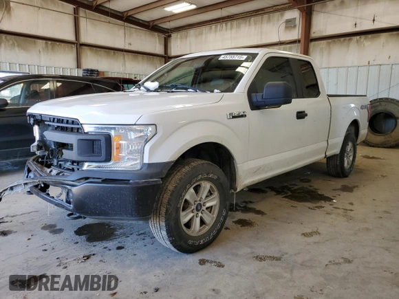 2018 Ford F-150 XL with VIN 1FTFX1E56JFC69571, listed as a Copart auction lot 45755715 with 156,830 mi miles and Salvage title. Bid and sale history available at DreamBid. Image 1.