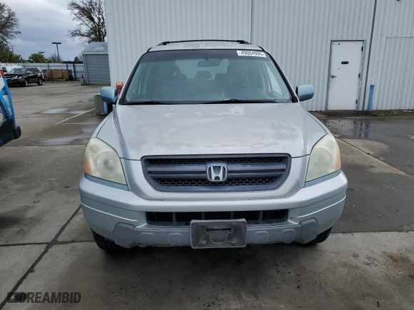 2003 Honda Pilot EX with VIN 2HKYF18563H511761, listed as a Copart auction lot 49004995 with 0 mi miles and Salvage Title. Bid and sale history available at carsss.com. Image 5.