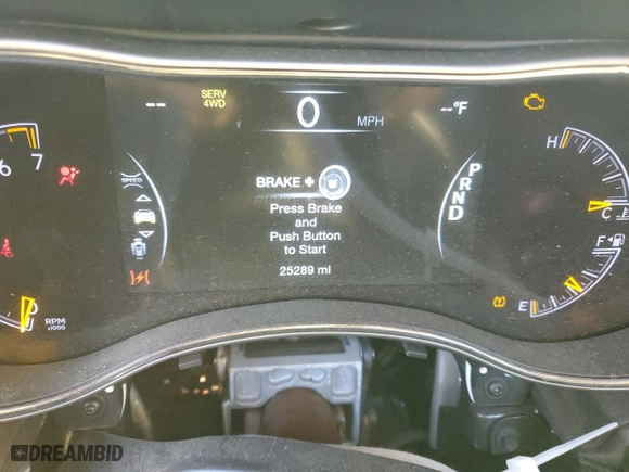 2021 Jeep Grand Cherokee Overland with VIN 1C4RJFCG7MC508194, listed as a Copart auction lot 47258104 with 25,289 mi miles and Salvage Title. Bid and sale history available at carsss.com. Image 9.
