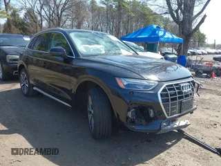 2021 Audi Q5 Premium Plus with VIN WA1BAAFY1M2082544, listed as a IAAI auction lot 41930447 with 65,535 mi miles and . Bid and sale history available at DreamBid. Image 1.
