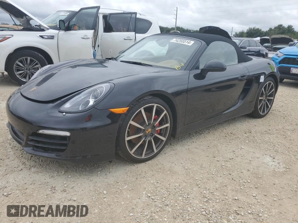 2013 Porsche Boxster S with VIN WP0CB2A86DS134111, listed as a Copart auction lot 74255514 with 0 mi miles and Salvage Title. Bid and sale history available at carsss.com. Image 1.