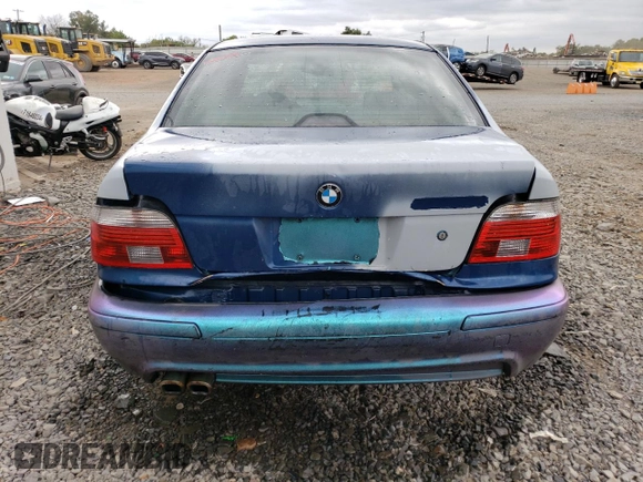 2001 BMW 5 Series 530iA with VIN WBADT63411CF04826, listed as a Copart auction lot 71732694 with 156,297 mi miles and Salvage Title. Bid and sale history available at carsss.com. Image 6.