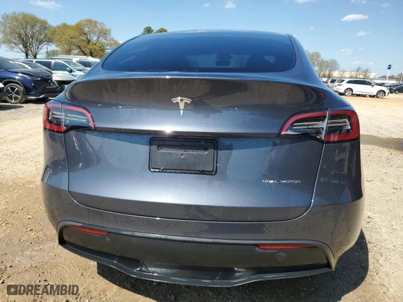2023 Tesla Model Y Long Range with VIN 7SAYGDEE5PA159439, listed as a Copart auction lot 50743885 with 28,505 mi miles and Salvage Title. Bid and sale history available at carsss.com. Image 6.