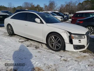 2017 Audi A8 Sport with VIN WAU43AFD1HN010007, listed as a Copart auction lot 86242694 with 68,612 mi miles and Salvage Title. Bid and sale history available at DreamBid. Image 4.