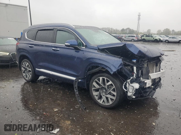 2023 Hyundai Santa Fe Calligraphy with VIN 5NMS5DAL3PH550491, listed as a Copart auction lot 52155135 with 22,442 mi miles and Salvage Title. Bid and sale history available at carsss.com. Image 4.