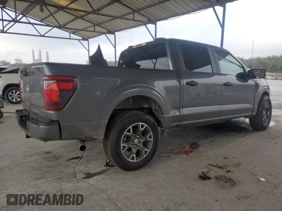 2024 Ford F-150 STX with VIN 1FTEW2KP8RKE37496, listed as a Copart auction lot 80520044 with 1,780 mi miles and Salvage Title. Bid and sale history available at carsss.com. Image 3.