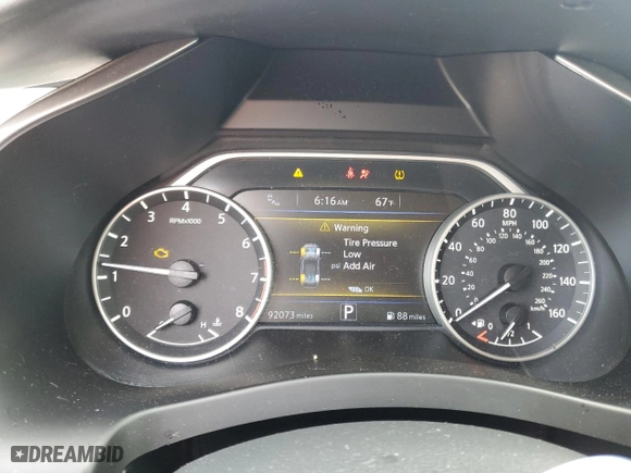 2017 Nissan Murano SL with VIN 5N1AZ2MG3HN163670, listed as a Copart auction lot 49519585 with 92,073 mi miles and Salvage Title. Bid and sale history available at carsss.com. Image 9.