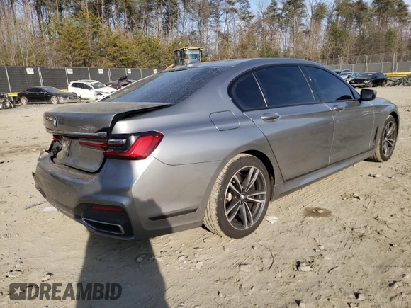 2020 BMW 7 Series z VIN WBA7W4C07LCD18314, wystawiony jako Copart lot #43724774 z przebiegiem 25 873 mil mil oraz . Historia ofert i sprzedaży dostępna na DreamBid. Obrazek 3.