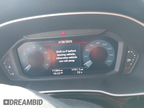 2020 Audi Q3 Premium with VIN WA1AECF36L1057823, listed as a IAAI auction lot 41912118 with 71,004 mi miles and . Bid and sale history available at DreamBid. Image 7.