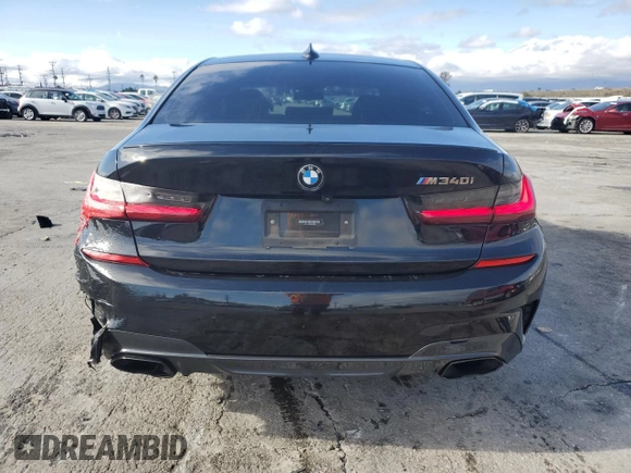 2022 BMW 3 Series M340i with VIN 3MW5U7J00N8C29838, listed as a Copart auction lot 44741545 with 37,733 mi miles and Salvage Title. Bid and sale history available at carsss.com. Image 6.