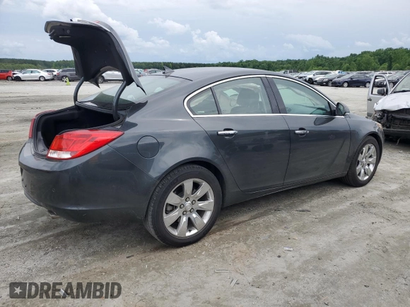 2013 Buick Regal Turbo Premium 2 with VIN 2G4GT5GV8D9166164, listed as a Copart auction lot 58703425 with 77,657 mi miles and Salvage title. Bid and sale history available at DreamBid. Image 3.