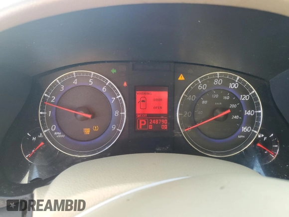2008 Infiniti EX Journey with VIN JNKAJ09E18M303968, listed as a Copart auction lot 72567894 with 248,790 mi miles and Salvage Title. Bid and sale history available at DreamBid. Image 9.