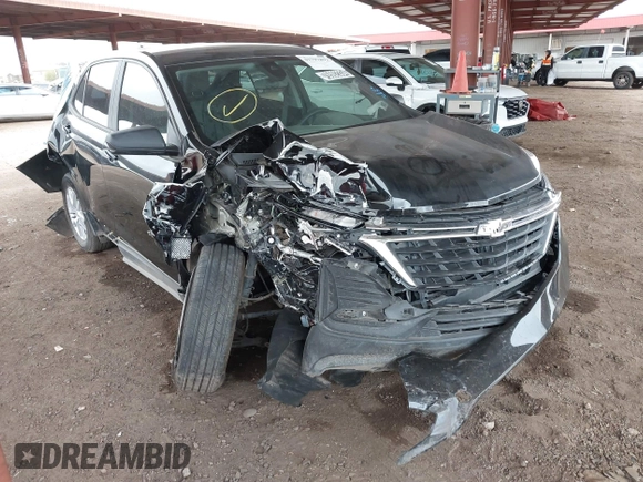 2024 Chevrolet Equinox LS with VIN 3GNAXHEG1RL142689, listed as a IAAI auction lot 41797893 with 13,335 mi miles and . Bid and sale history available at DreamBid. Image 1.