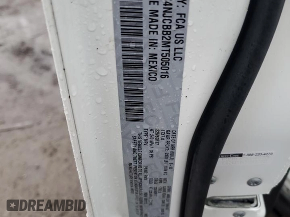 2021 Jeep Compass Latitude с VIN 3C4NJCBB2MT505016, выставлен на аукционе Copart как лот 42853875 с пробегом 23 442 миль миль и Списание • Salvage title. История ставок и продаж доступна на DreamBid. Изображение 13.