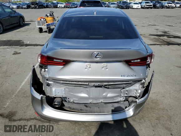 2016 Lexus IS 200t with VIN JTHBA1D20G5038041, listed as a Copart auction lot 52148465 with 97,981 mi miles and Salvage Title. Bid and sale history available at DreamBid. Image 6.