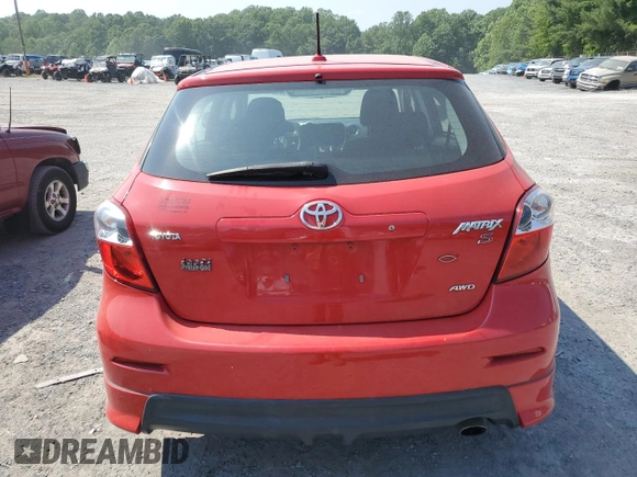 2010 Toyota Matrix S with VIN 2T1LE4EE3AC014668, listed as a Copart auction lot 59504285 with 80,168 mi miles and Salvage title. Bid and sale history available at DreamBid. Image 6.