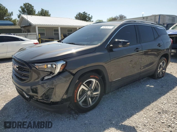 2019 GMC Terrain SLT z VIN 3GKALPEV3KL333361, wystawiony jako Copart lot #52609265 z przebiegiem 106 445 mil mil oraz Szkoda całkowita • Salvage title. Historia ofert i sprzedaży dostępna na DreamBid. Obrazek 1.