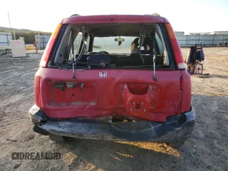2001 Honda CR-V LX with VIN JHLRD174X1S014815, listed as a Copart auction lot 75460654 with 221,392 mi miles and Salvage Title. Bid and sale history available at carsss.com. Image 6.