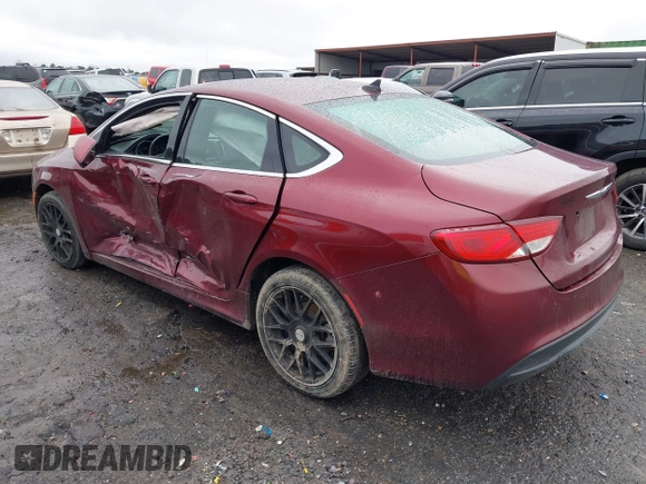 2016 Chrysler 200 LX with VIN 1C3CCCFB3GN189274, listed as a IAAI auction lot 41536722 with 207,279 mi miles. Bid and sale history available at carsss.com. Image 3.
