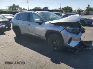 2022 Toyota RAV4 Hybrid SE with VIN JTM16RFV7ND066541, listed as a Copart auction lot 57804595 with Not provided miles and Salvage title. Bid and sale history available at DreamBid. Image 4.