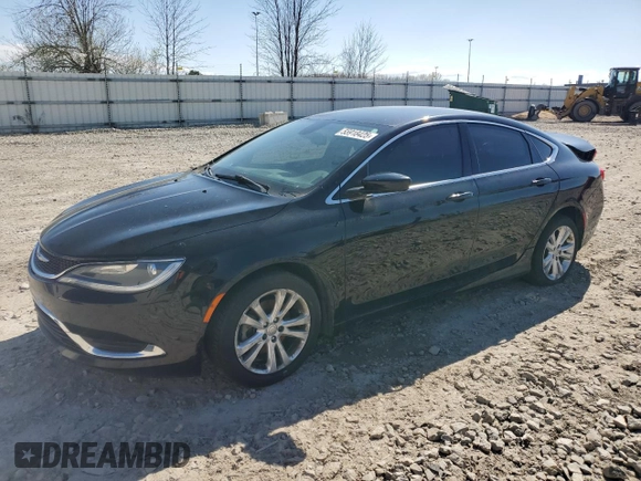 2015 Chrysler 200 Limited with VIN 1C3CCCAB3FN733231, listed as a Copart auction lot 55918425 with 176,428 mi miles and Clean Title. Bid and sale history available at DreamBid. Image 1.