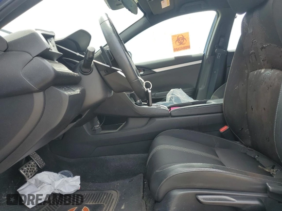 2019 Honda Civic Sport with VIN 2HGFC2F82KH562525, listed as a Copart auction lot 54543335 with 55,730 mi miles and Salvage title. Bid and sale history available at DreamBid. Image 7.