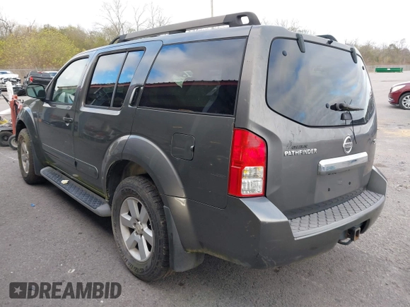 2008 Nissan Pathfinder S with VIN 5N1AR18U98C631956, listed as a IAAI auction lot 41193987 with 172,596 mi miles. Bid and sale history available at carsss.com. Image 3.