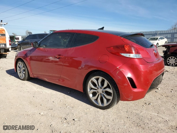 2013 Hyundai Veloster w/Gray Int with VIN KMHTC6ADXDU145467, listed as a Copart auction lot 84810314 with 160,891 mi miles and Clean Title. Bid and sale history available at carsss.com. Image 2.