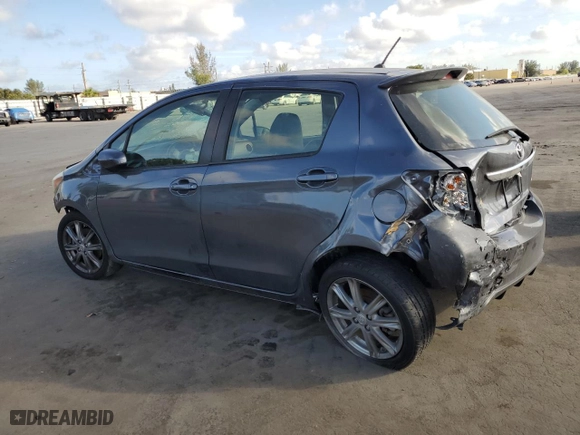 2013 Toyota Yaris L with VIN JTDKTUD31DD548454, listed as a Copart auction lot 43347385 with 130,350 mi miles and Salvage Title. Bid and sale history available at carsss.com. Image 2.