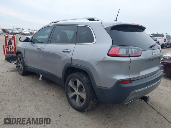 2019 Jeep Cherokee Limited with VIN 1C4PJLDN0KD300846, listed as a IAAI auction lot 41688555 with 54,166 mi miles. Bid and sale history available at carsss.com. Image 3.