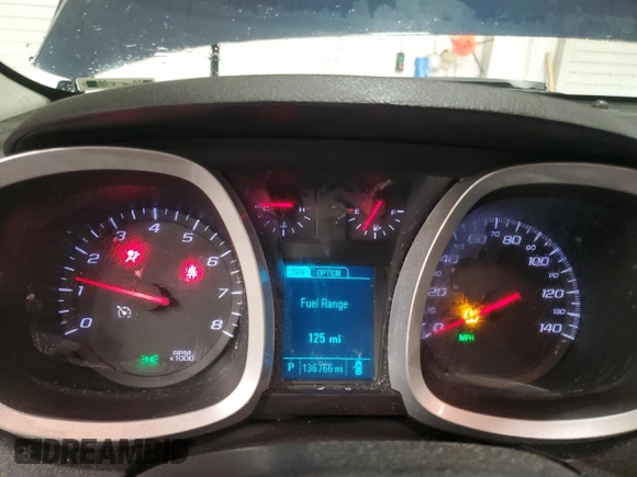 2016 Chevrolet Equinox LT with VIN 2GNALCEK7G1169509, listed as a Copart auction lot 44738675 with 136,766 mi miles and Salvage Title. Bid and sale history available at carsss.com. Image 9.