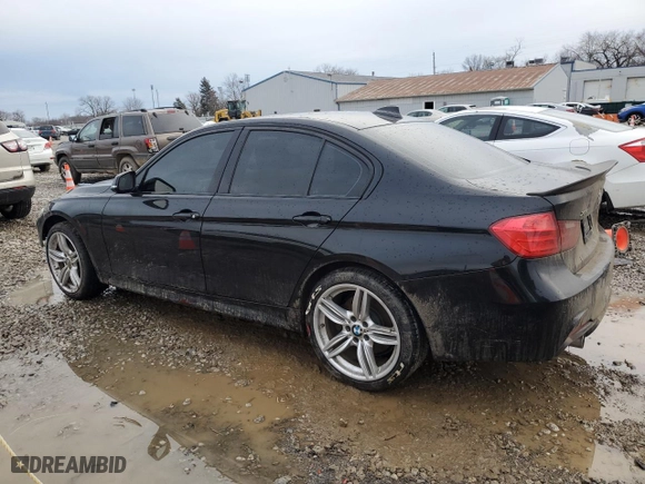 2014 BMW 3 Series 335i xDrive with VIN WBA3B9G5XENR92250, listed as a Copart auction lot 46916435 with 132,261 mi miles and Salvage Title. Bid and sale history available at carsss.com. Image 2.