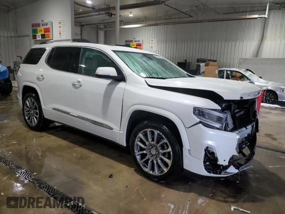 2022 GMC Acadia Denali with VIN 1GKKNXLS7NZ148864, listed as a Copart auction lot 42420035 with 25,921 mi miles and Salvage title. Bid and sale history available at DreamBid. Image 4.