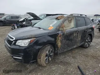 2018 Subaru Forester Limited with VIN JF2SJALC1JH434000, listed as a Copart auction lot 43830745 with 102,327 mi miles and Salvage Title. Bid and sale history available at carsss.com. Image 1.