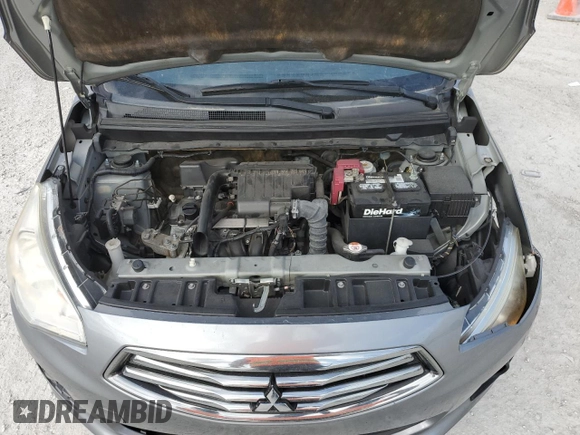 2018 Mitsubishi Mirage G4 ES with VIN ML32F3FJ9JHF06329, listed as a Copart auction lot 45377765 with 53,240 mi miles and Salvage Title. Bid and sale history available at carsss.com. Image 12.