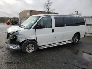2012 Chevrolet Express Passenger 1LT z VIN 1GAZGYFG3C1118315, wystawiony jako Copart lot #80870104 z przebiegiem 122 178 mil mil oraz Szkoda całkowita • Salvage title. Historia ofert i sprzedaży dostępna na DreamBid. Obrazek 1.