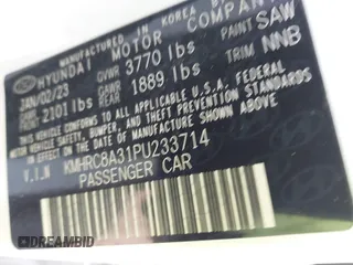 2023 Hyundai Venue Limited with VIN KMHRC8A31PU233714, listed as a IAAI auction lot 41758056 with 10,532 mi miles and . Bid and sale history available at DreamBid. Image 9.