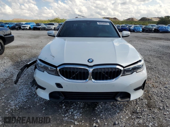 2021 BMW 3 Series 330i with VIN 3MW5R1J01M8B90237, listed as a Copart auction lot 50456685 with 44,152 mi miles and Non Repairable. Bid and sale history available at carsss.com. Image 5.