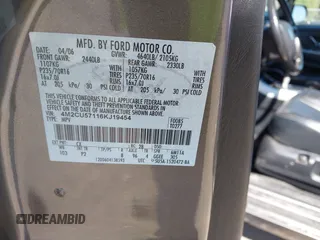 2006 Mercury Mariner Luxury с VIN 4M2CU57116KJ19454, выставлен на аукционе IAAI как лот 42436725 с пробегом 244 689 миль миль и . История ставок и продаж доступна на DreamBid. Изображение 9.