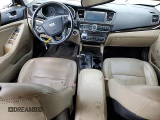 2014 Kia Cadenza Premium with VIN KNALN4D77E5126487, listed as a Copart auction lot 75335474 with 0 mi miles and Salvage Title. Bid and sale history available at carsss.com. Image 8.