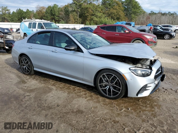 2022 Mercedes-Benz E-Class E 350 with VIN W1KZF8DB8NB075739, listed as a Copart auction lot 84028124 with 23,405 mi miles and Salvage Title. Bid and sale history available at carsss.com. Image 4.