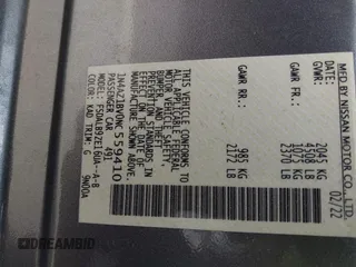 2022 Nissan LEAF S with VIN 1N4AZ1BV0NC559410, listed as a IAAI auction lot 41806174 with 32,289 mi miles and . Bid and sale history available at DreamBid. Image 9.