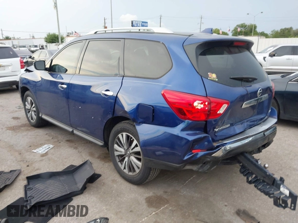 2019 Nissan Pathfinder SV z VIN 5N1DR2MN2KC598047, wystawiony jako IAAI lot #42175178 z przebiegiem 74 455 mil mil oraz . Historia ofert i sprzedaży dostępna na DreamBid. Obrazek 3.