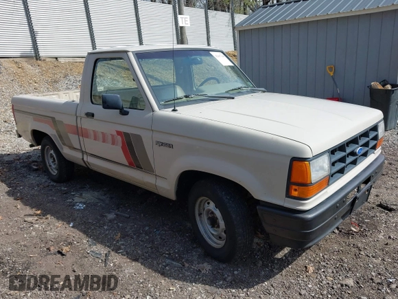 1989 Ford Ranger XLT with VIN 1FTCR10A8KUB41928, listed as a IAAI auction lot 42107348 with 89,548 mi miles. Bid and sale history available at carsss.com. Image 1.