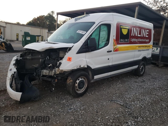 2022 Ford Transit Cargo with VIN 1FTBR1C81NKA73847, listed as a Copart auction lot 82311624 with 81,869 mi miles and Salvage title. Bid and sale history available at DreamBid. Image 1.