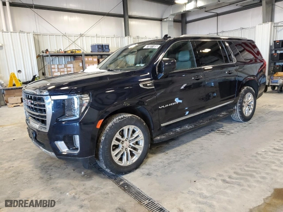 2023 GMC Yukon XL SLT with VIN 1GKS2GKD2PR156627, listed as a Copart auction lot 87651105 with 69,317 mi miles and Clean Title. Bid and sale history available at carsss.com. Image 1.