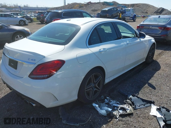 2020 Mercedes-Benz C 43 AMG with VIN W1KWF6EB3LR597270, listed as a IAAI auction lot 41902543 with 37,372 mi miles and . Bid and sale history available at carsss.com. Image 4.