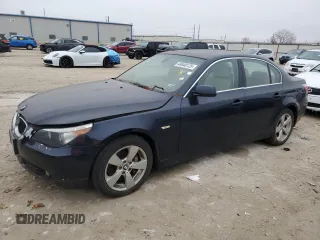 2006 BMW 5 Series 530xi with VIN WBANF735X6CU20504, listed as a Copart auction lot 44840125 with 122,594 mi miles and Clean Title. Bid and sale history available at carsss.com. Image 1.