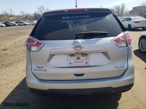 2015 Nissan Rogue SL with VIN 5N1AT2MV3FC787865, listed as a Copart auction lot 53605565 with 95,078 mi miles and Salvage Title. Bid and sale history available at carsss.com. Image 6.