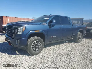 2021 GMC Sierra 2500HD AT4 with VIN 1GT49PEY6MF295624, listed as a Copart auction lot 46704185 with 42,292 mi miles and Clean Title. Bid and sale history available at carsss.com. Image 1.